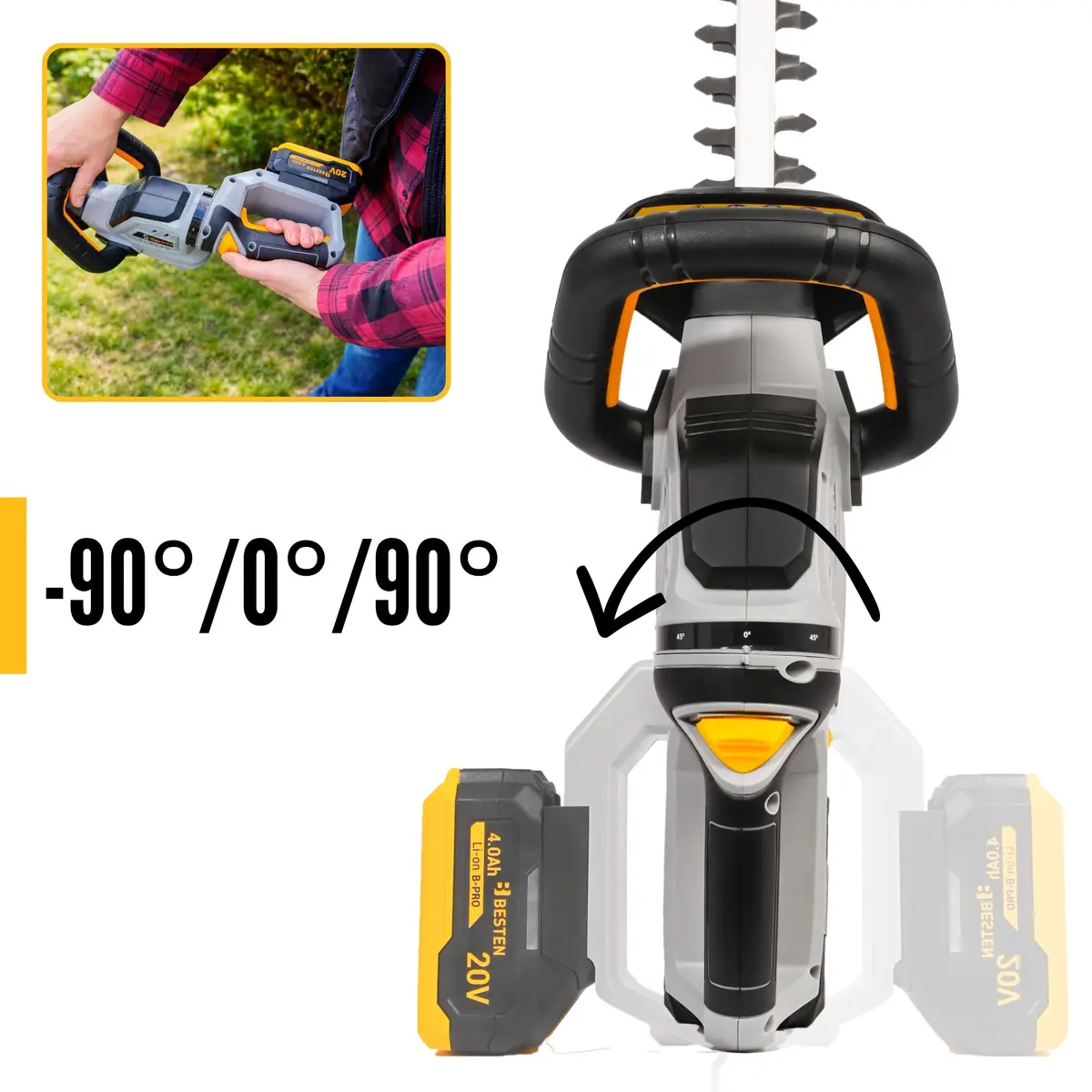 Nożyce akumulatorowe BESTEN BE0002912 regulowany uchwyt